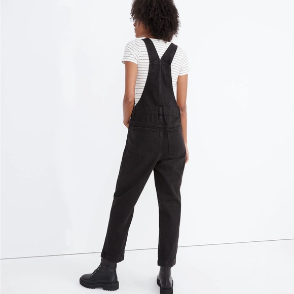 Madewell Straight-Leg Overalls in Lunar Wash XXS - Picture 5 of 10